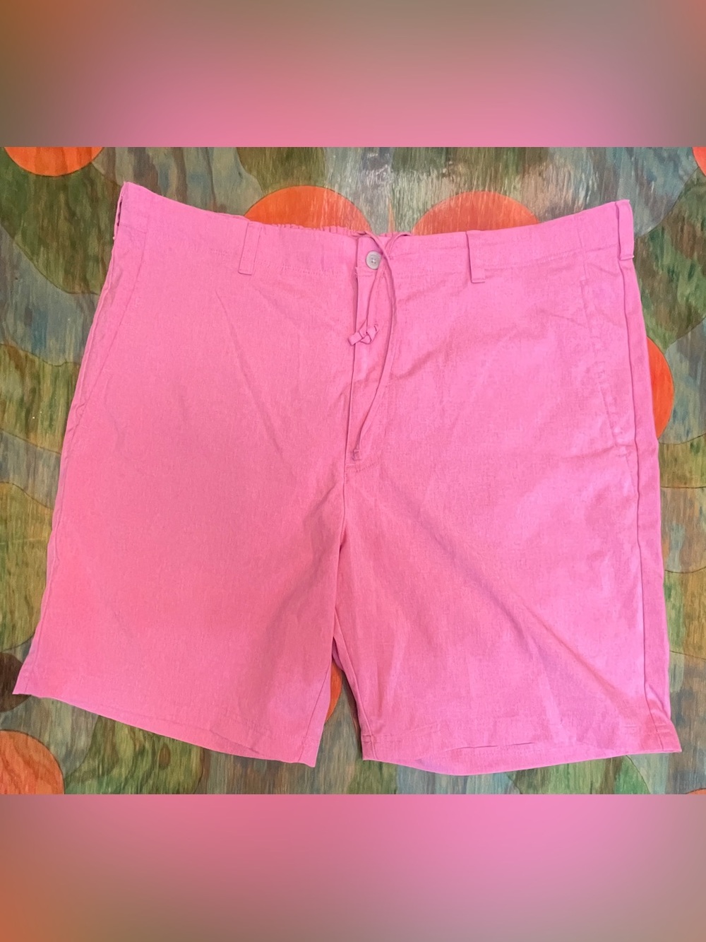 Nicklaus Womens Pink Golden Bear Golf Bermuda Shorts Pleated Stretch Size 40 Act